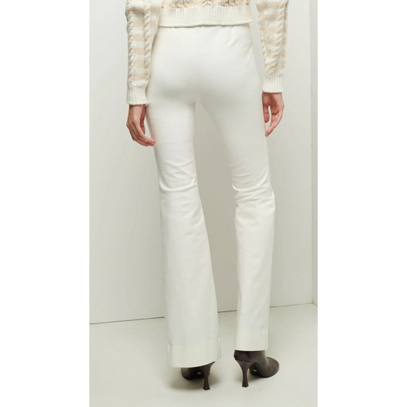 Derek Lam NWT 10 Crosby Soft White‎ Lucia Front Slit Trousers Size 0 MSRP $375 - Picture 3 of 8